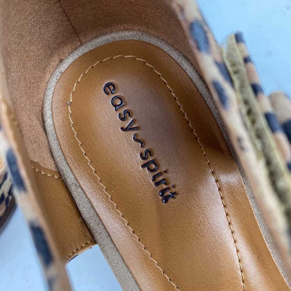 Easy Spirit Brown Tan Leopard Print Ankle Strap Heels | Women’s 9.5 - Picture 3 of 9